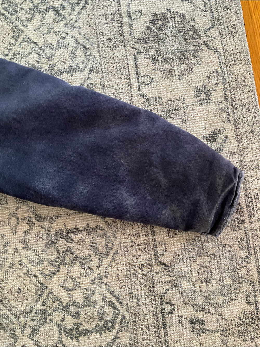 Vintage Carhartt Distressed Chore Jacket Navy Blue Mens Size L C26 MDT - Picture 14 of 16